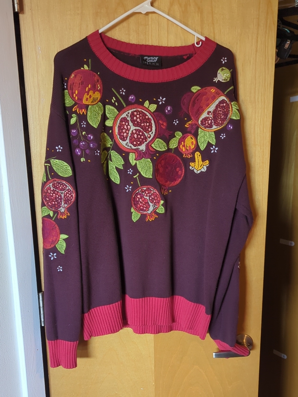 MorningWitch Pomegranate Sweater